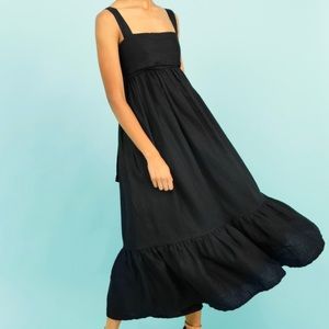CAARA Forget Me No Linen Dress